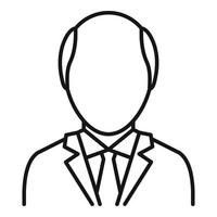 Prosecutor man icon, outline style vector