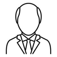 Prosecutor man icon, outline style vector