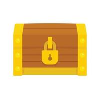 Chest dower icon, flat style vector