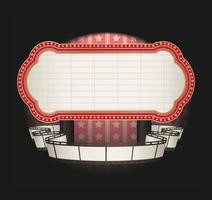 marquee with film strip banner- vector