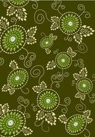 Decorative floral background vector