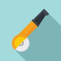 Angle grinder icon, flat style vector