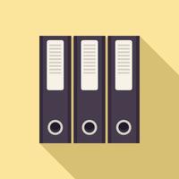 Prosecutor folder icon, flat style vector