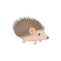 Hedgehog icon, cartoon style vector