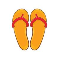 Flips flops icon, cartoon style vector