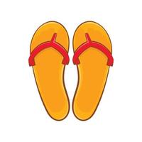 icono de chanclas, estilo de dibujos animados vector