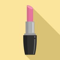 Sexy lipstick icon, flat style vector