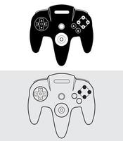 paquete de diseño de vectores de consola de videojuegos, conjunto de vectores de controlador de juegos