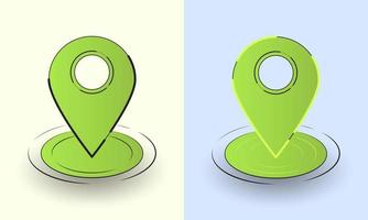 Map Pointer Location pin icon flat vector illustration design Bundle