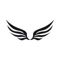 Wing icon, simple style vector
