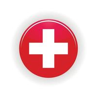 círculo de icono de suiza vector