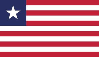 imagen de la bandera de liberia vector