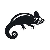 Chameleon icon, simple style vector