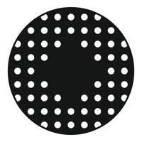 Field hockey ball icon, simple style vector