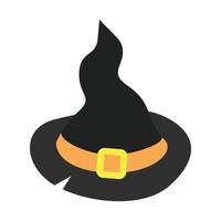 icono de sombrero de bruja, estilo isométrico vector