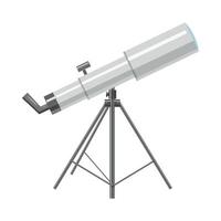 icono de telescopio en estilo isométrico 3d vector