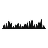 Equalizer level icon, simple black style vector