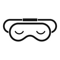 Slumber sleeping mask icon, simple style vector