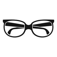 Eyeglasses icon, simple style vector