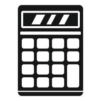 Calculator estimator icon, simple style vector