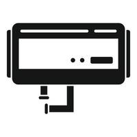 Heater boiler icon, simple style vector