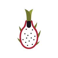 icono de fruta de dragón, tipo plano vector