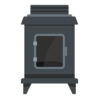 Old oven icon, cartoon style vector