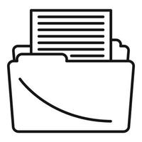 Article editor icon, outline style vector