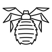 Forest bug icon, outline style vector