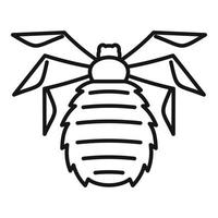 Forest bug icon, outline style vector