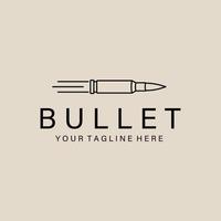 Bullet line art logo, icon and symbol, vector illustration design