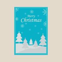 Merry christmas minimalistic print poster collection design for advertising, banners, leaflets vector