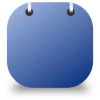 ilustración colorida del calendario en blanco. icono. plantilla de calendario cuadrado. png
