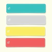 tex box design with some cute colors, text place, text box vector