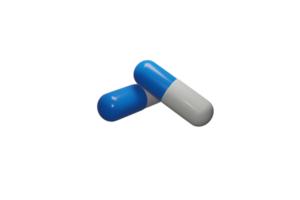 medicina cápsulas droga 3d renderizado png