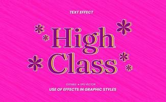 Colorful text effect display. design typography vector