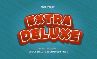 Text Effect Sticker with Color and 3D Design vector