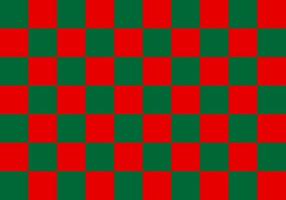 Red and green checkered background vector