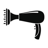 Warm hair dryer icon, simple style vector