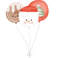 cute chirstmas balloons png