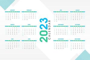 2023 Calendar Template, editable vector