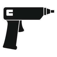 icono de pistola de espuma de poliuretano, estilo simple vector