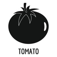 Tomato icon, simple style. vector