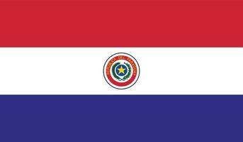 imagen de la bandera de paraguay vector