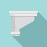 Gutter icon, flat style vector