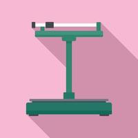 Mechanical scales icon, flat style vector