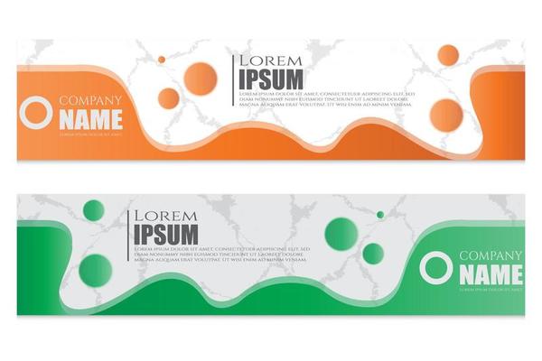 Modern abstract banner templates design