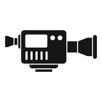 icono de cámara digital de tv, estilo simple vector