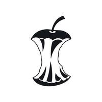 Apple core icon, simple style vector