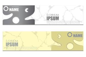 Modern abstract banner templates design vector